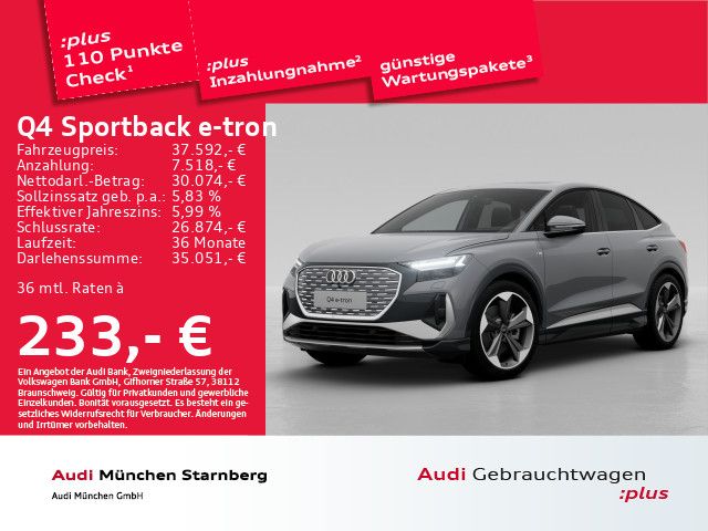 Audi Q4 Sportback e-tron 50 qu. S line Matrix LED Pan