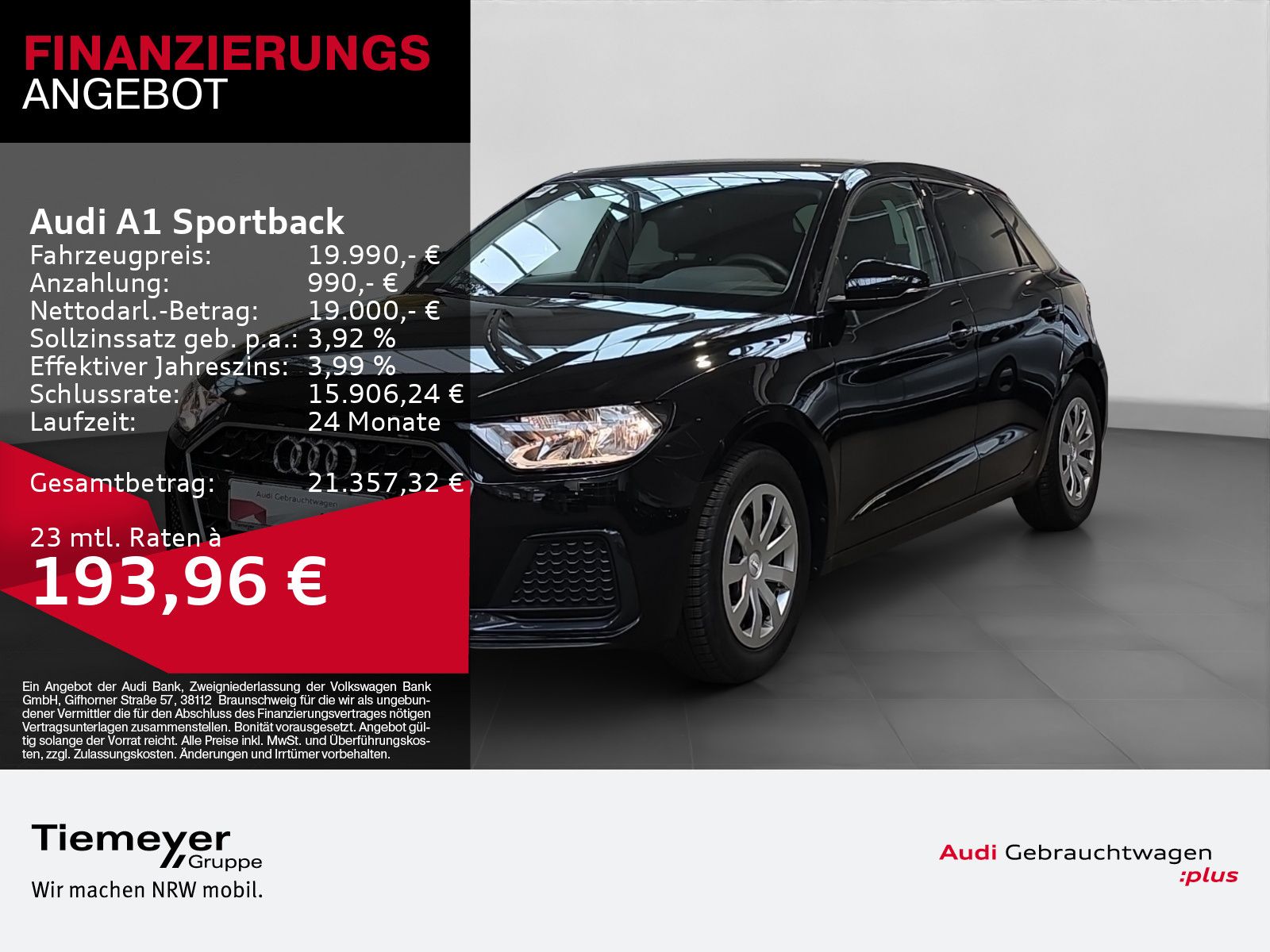 AUDI A1 Sportback 30 TFSI ADVANCED SOUND SMART-INT SI