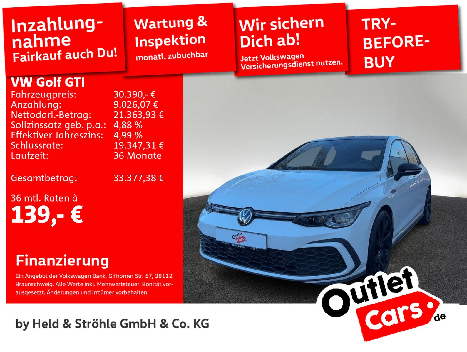 Volkswagen Golf GTI DSG Black Style PANO IQ-LIGHT NAV Harma