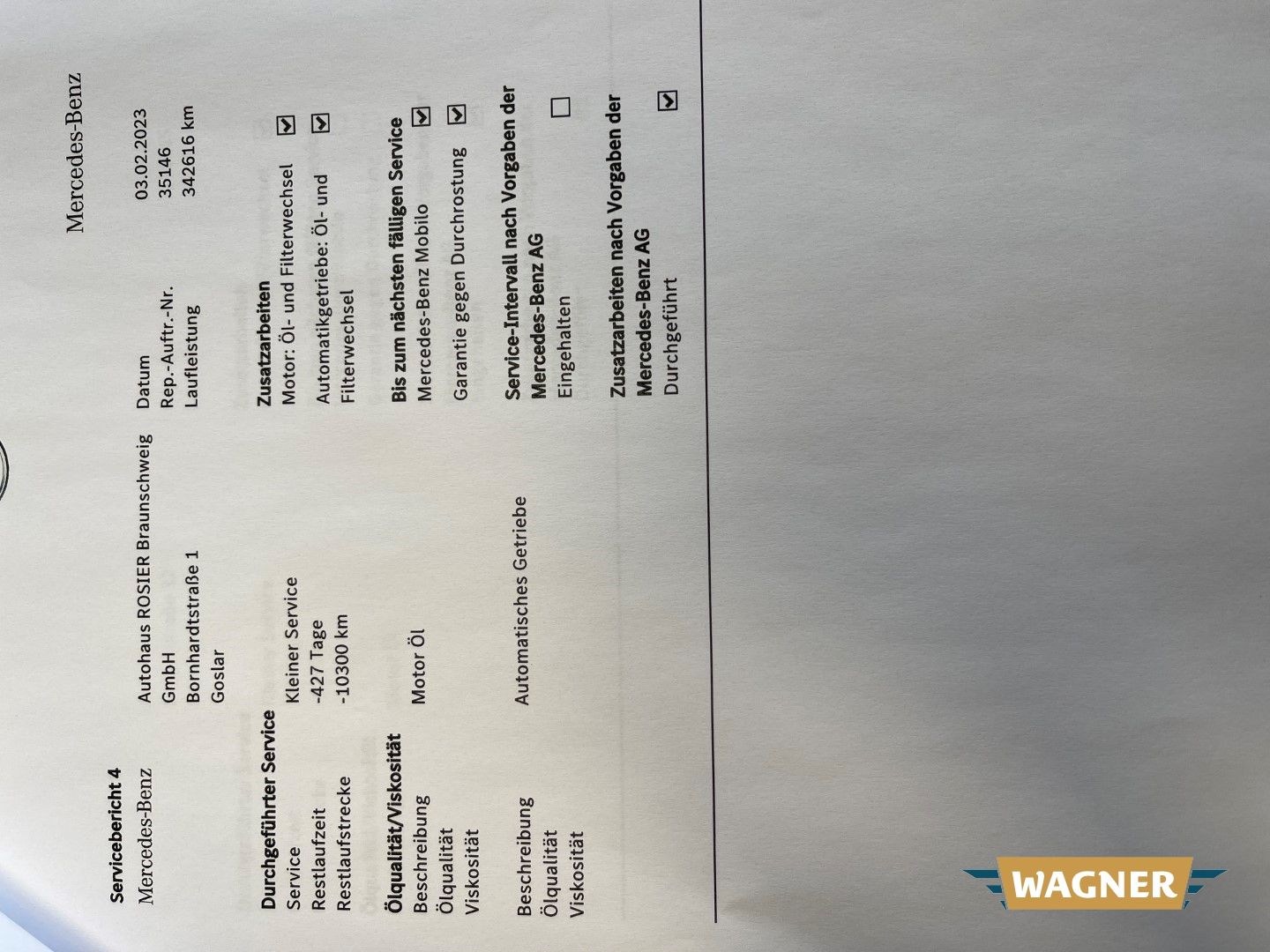 Fahrzeugabbildung Mercedes-Benz V 250 d SCORE kompakt CDI BT Motorschaden