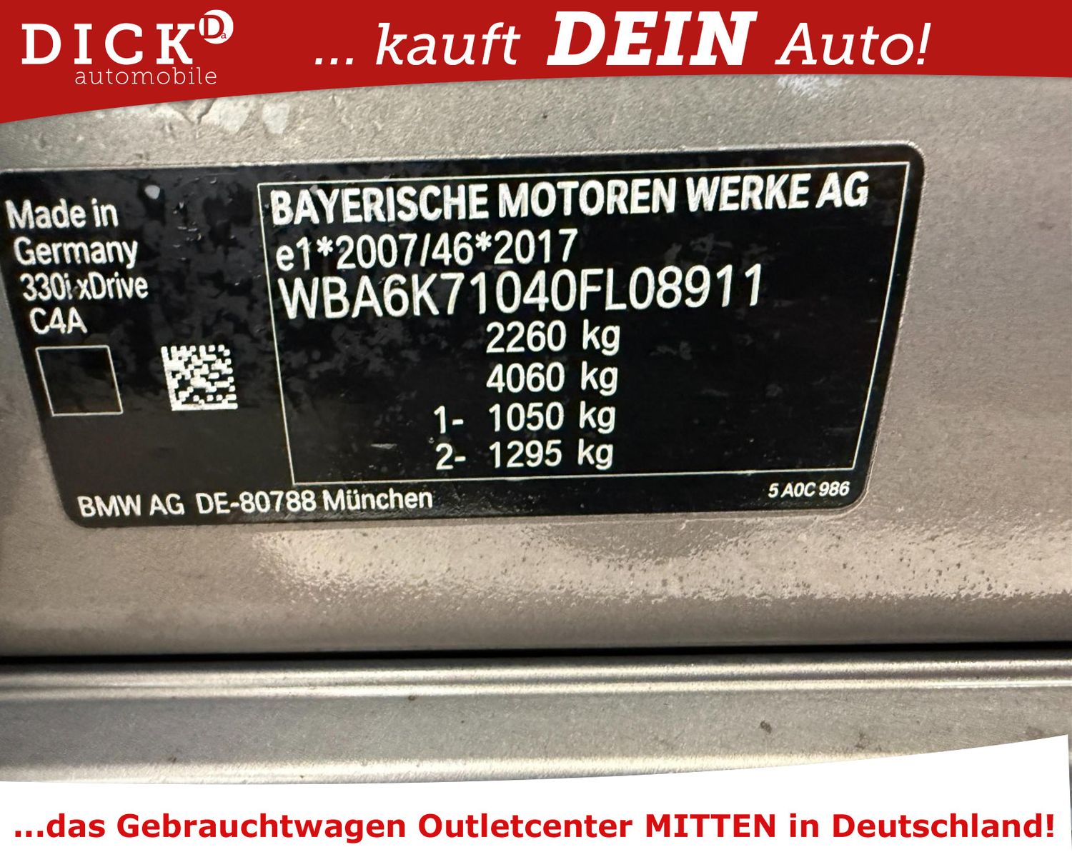 Fahrzeugabbildung BMW 330i T xDr M SPORT/LASER/VIRTU/H&K/ACC/SHZ/8Fa