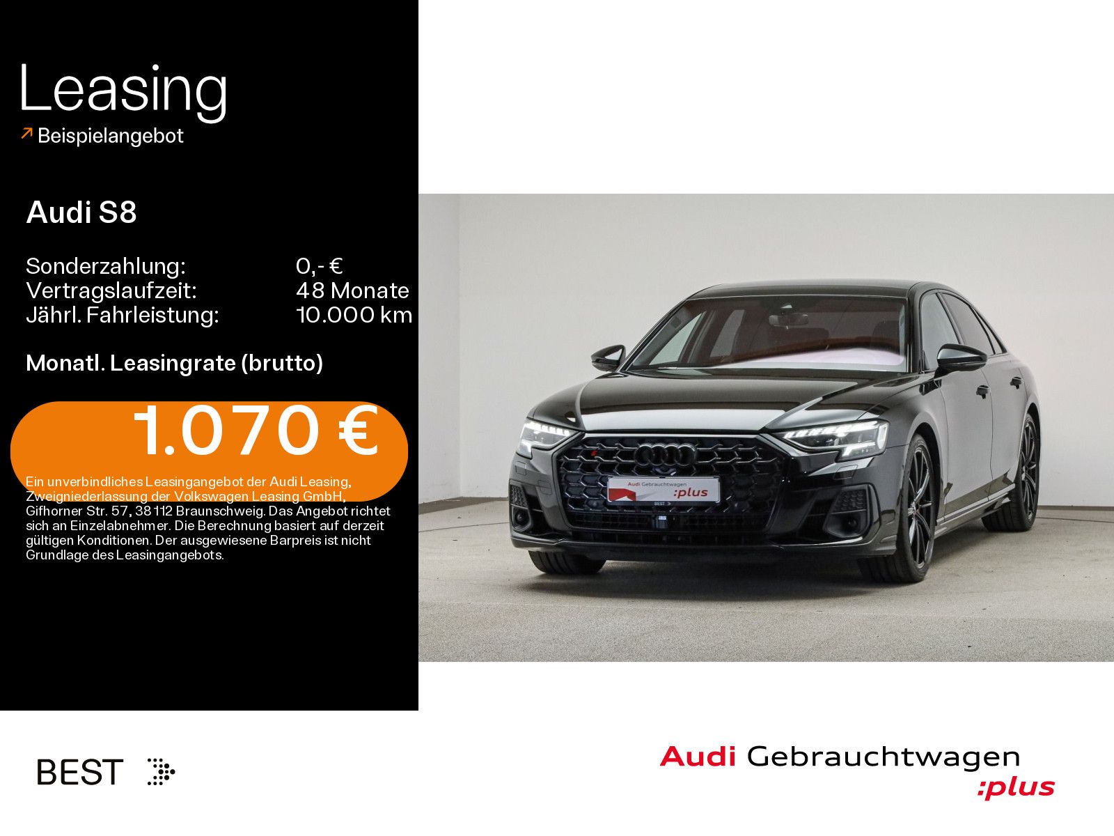 Audi S8 HUD, Pano, Assist, Digi-Matrix, Stndhzg, AHK