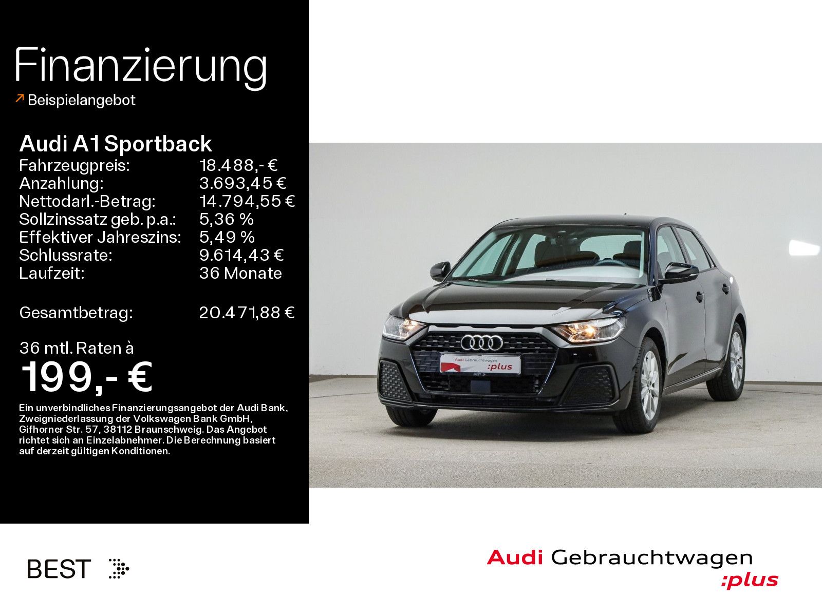 AUDI A1 Sportback 25 TFSI PDC, SHZ