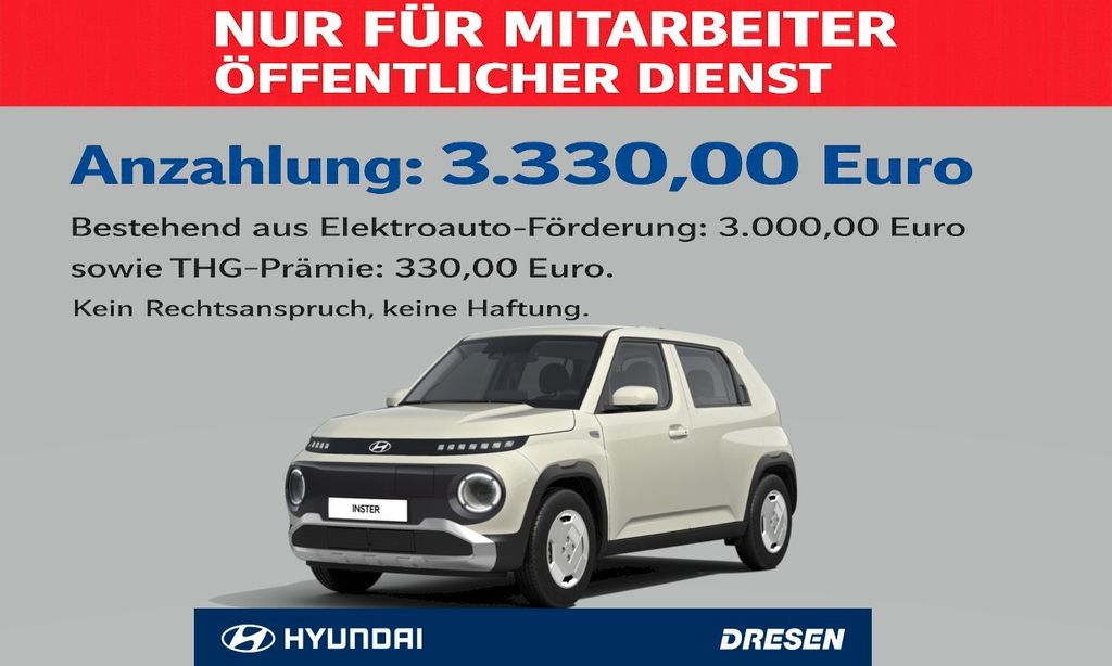 Hyundai INSTER Select NUR FÜR MITARBEITER ÖFFENTL.DIENST