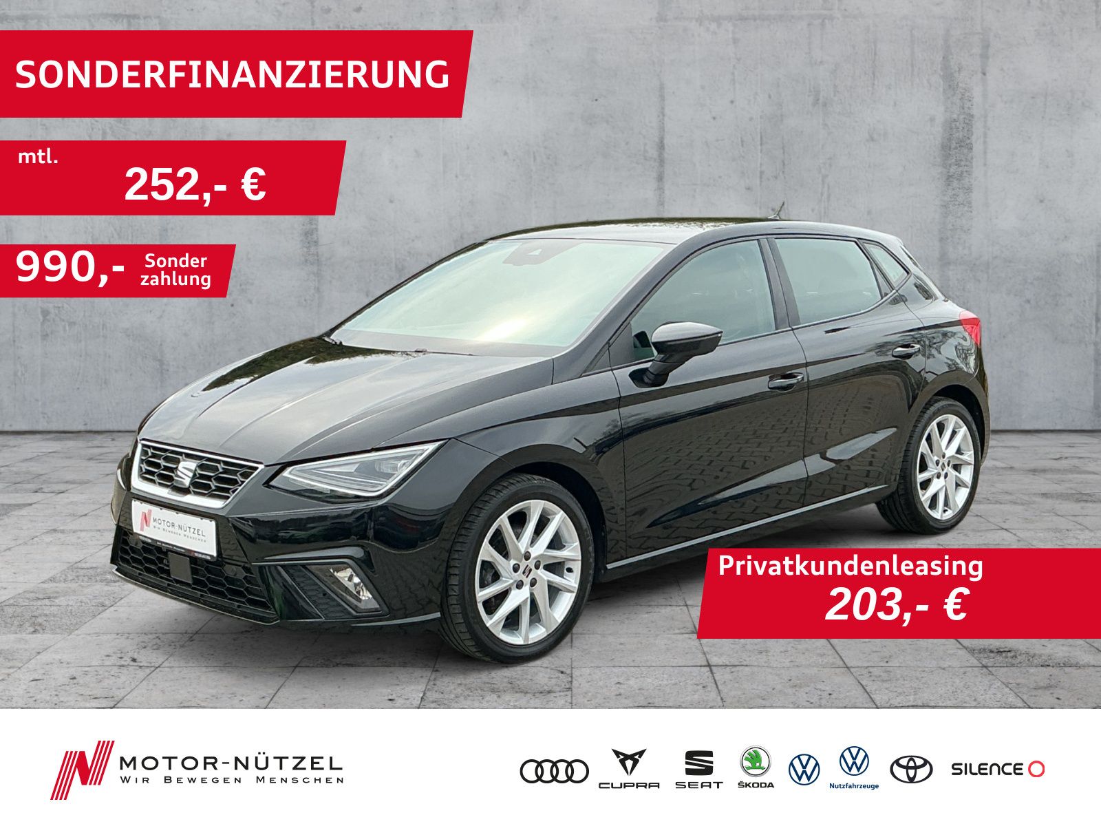 Seat Ibiza 1.0 TSI FR DSG LED+NAV+APP+SHZ+RFK+GRA+17"