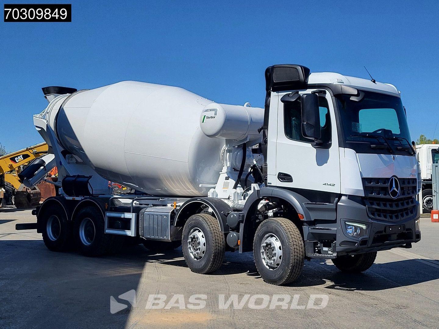 Mercedes-Benz Arocs 4142 8X4 NEW! 12m3 Stetter Mixer Steelsusp