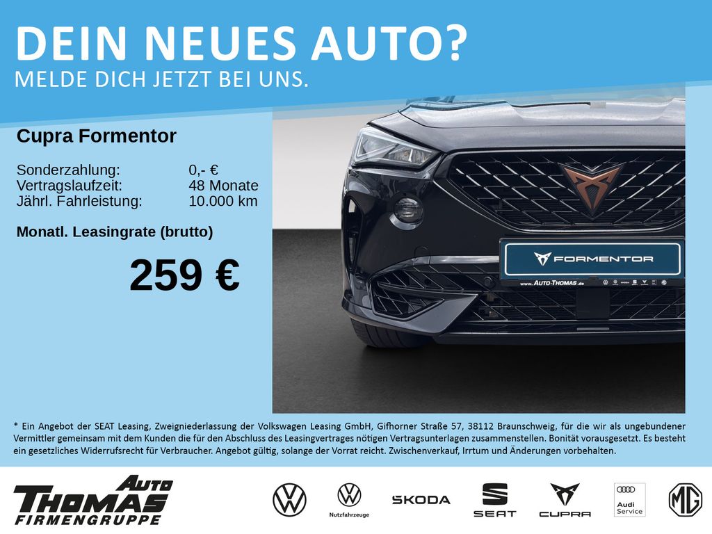 Abbildung Leasingangebot Cupra Formentor VZ 4Drive PANORAMA