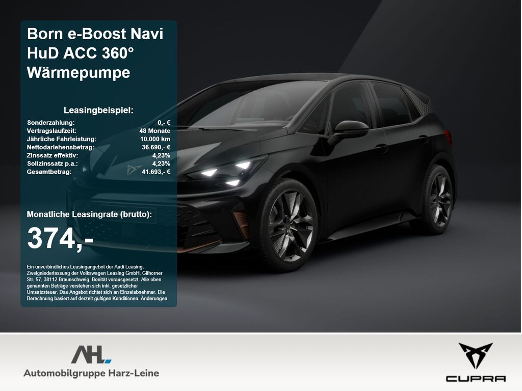 Cupra Born e-Boost Navi HuD ACC 360° Wärmepumpe 360 LM