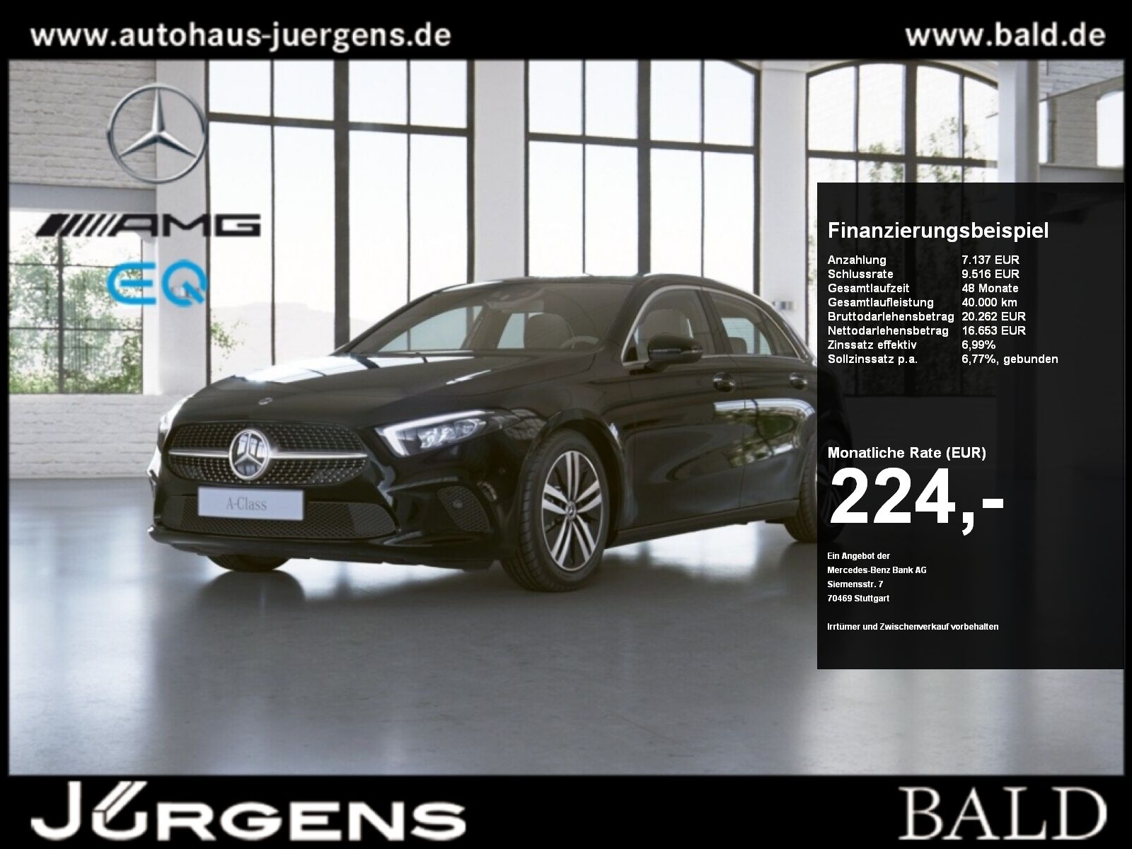 Mercedes-Benz A 250 e Progressive LED Kamera Fahrassist Ambi