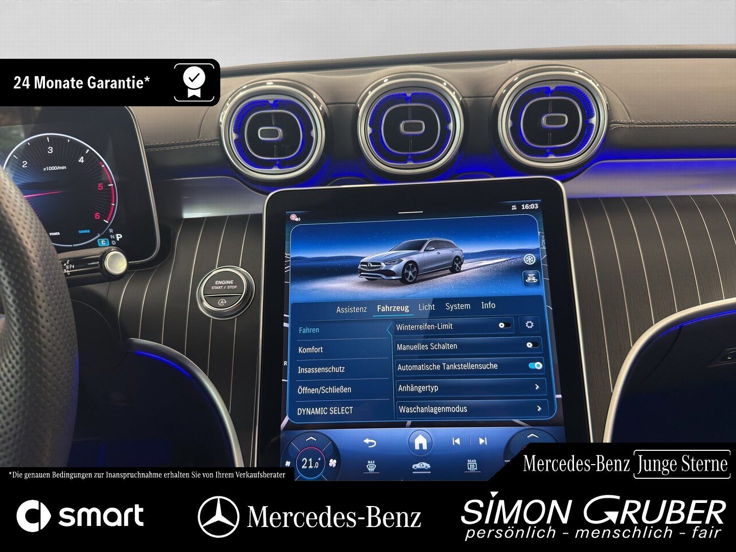 Fahrzeugabbildung Mercedes-Benz C 200 Td Edition AMG Line Memory LED 360 AHK