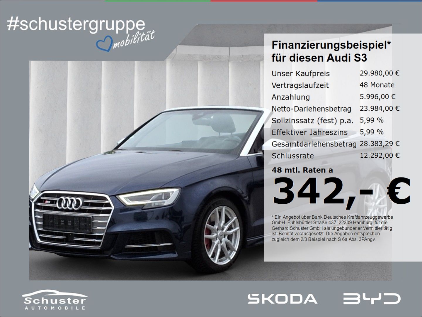 AUDI S3 Cabrio quattro 2.0T*S-tro MatrixLED ACC Navi