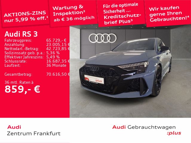 AUDI RS3 Limousine quatt +RS-ABGAS+HUD+WABEN+280km/h+