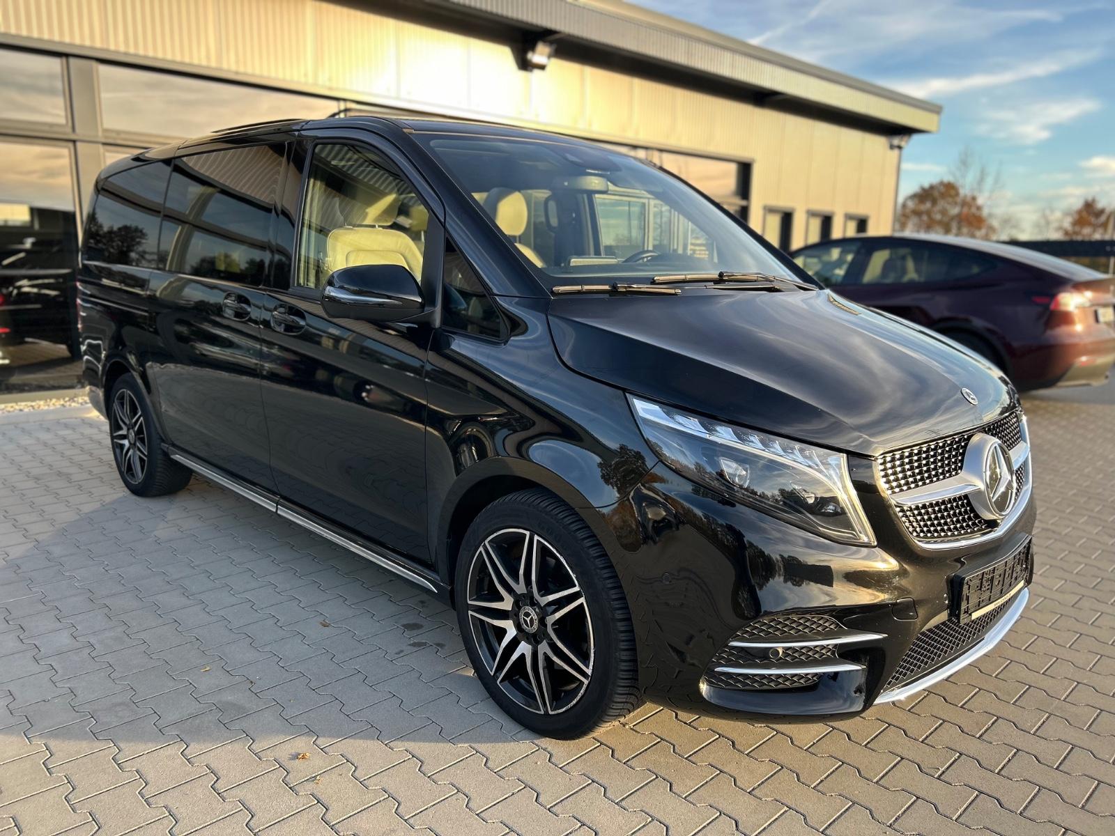 Mercedes-Benz V300d 4M Lang AMG - 8S-2xEl.Tür-Pano-360Ka-19Zo