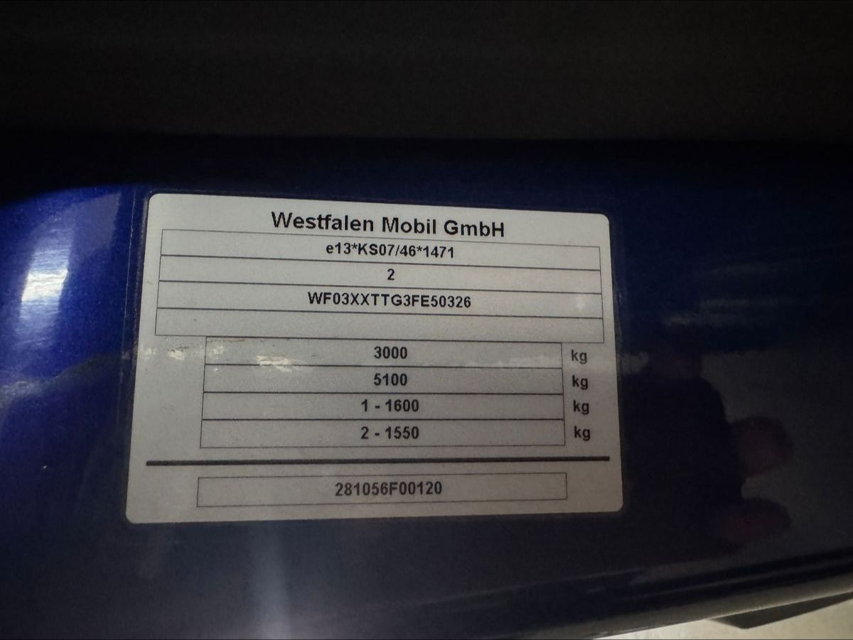 Fahrzeugabbildung Ford TOURNEO CUSTOM 2.2 TDCI WESTFALIA EUROLINE STHD