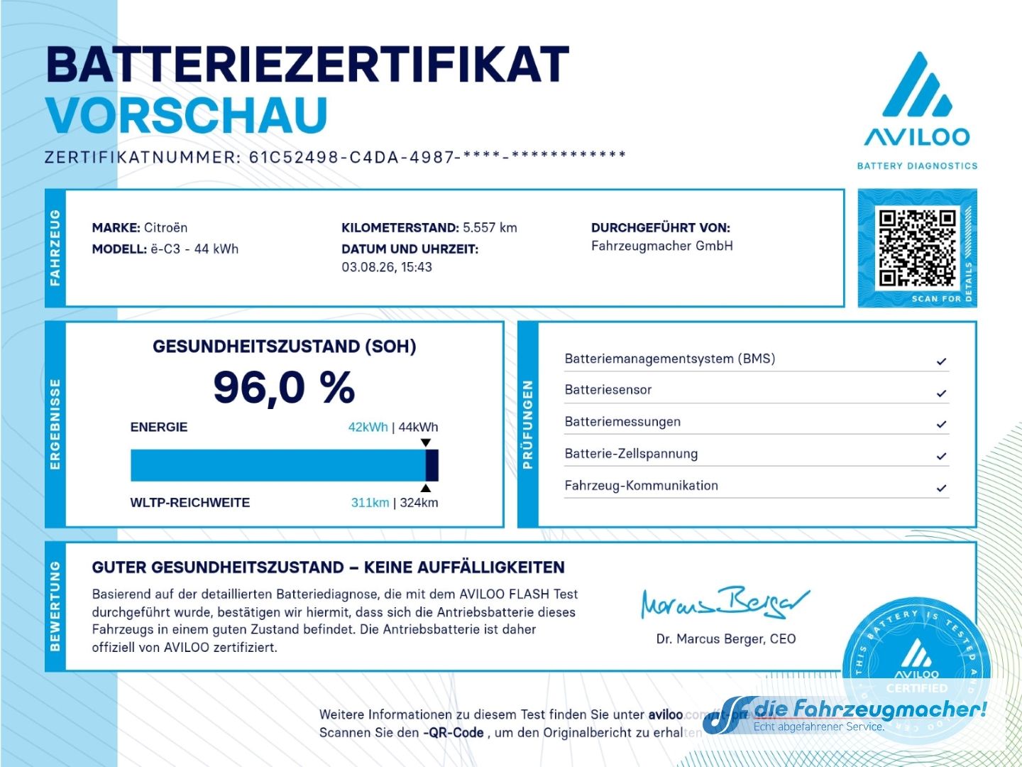 Fahrzeugabbildung Citroën C3 E 113 MAX HUD Navi Soundsystem LED Apple CarP