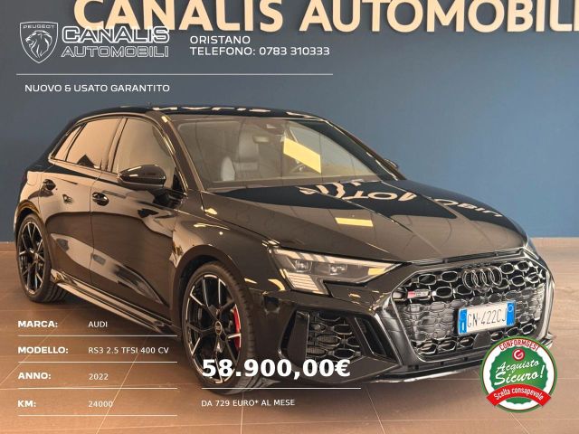 Autres AUDI RS3 2.5 TFSI 400 CV QUATTRO 2022 *TETTO*