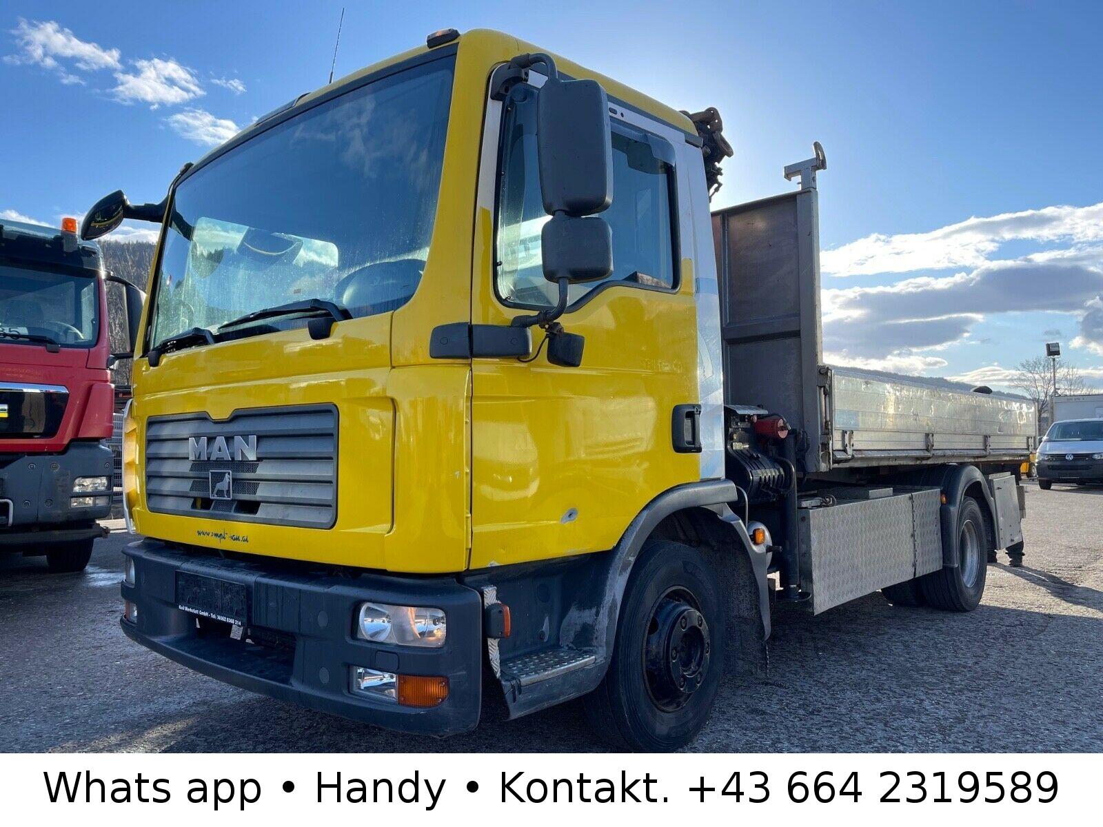 MAN TGL 12.210 4x2 BL Kipper mit Kran Bj 2008