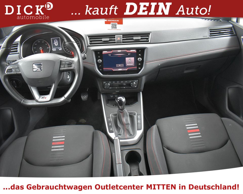 SEAT Arona 1.5 TSI FR Sport NAVI+KAMER+LED+AFH+SHZ+17