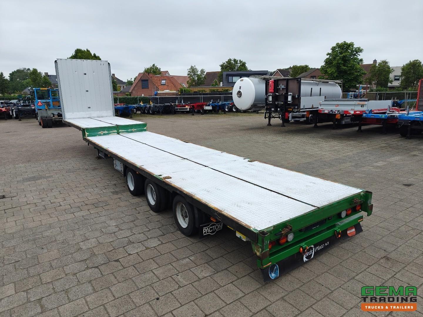 Pacton SXD3 Tieflader 13,6 m - Nachlaufachse - Elektris