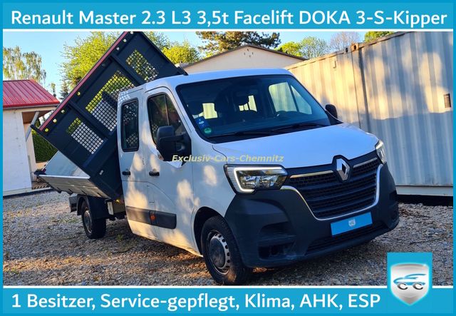 Renault Master 2.3 DOKA L3 3,5t Klima Kipper TÜV NEU