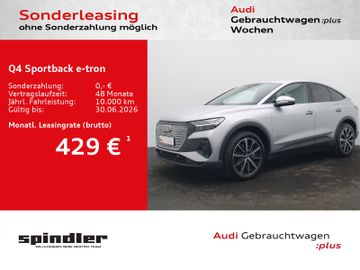 Audi Leasingangebot: Audi Q4 Sportback e-tron 40 / Matrix, Standklima, HuD
