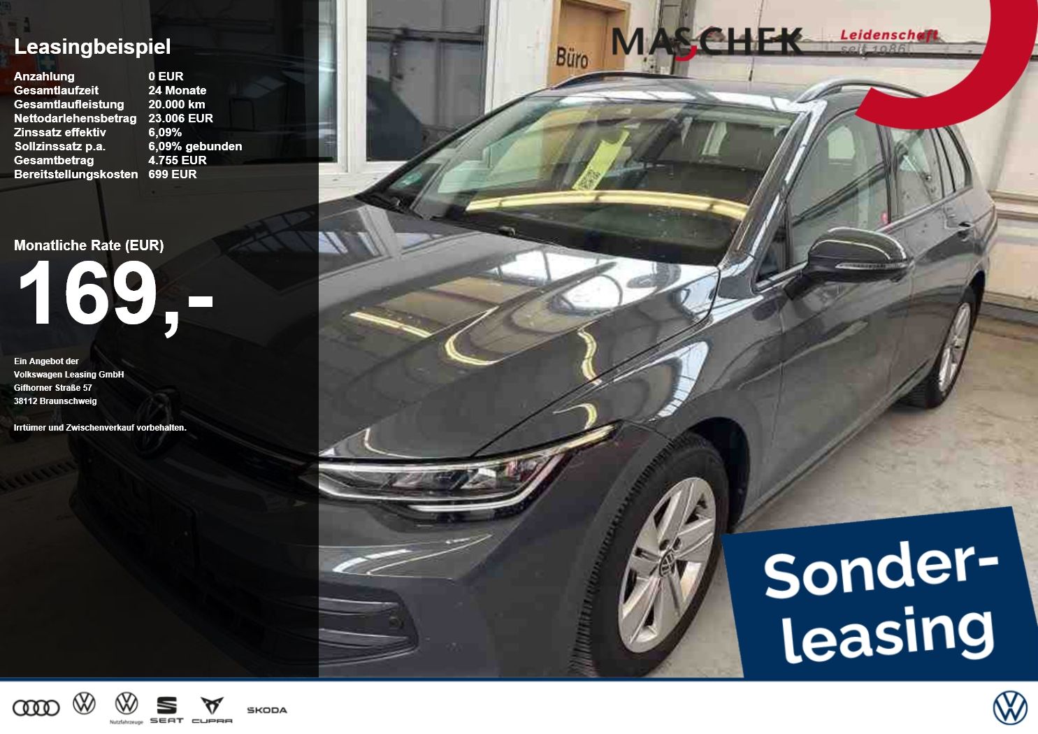 Volkswagen Golf Variant Life 1.5 eTSI DSG AHK Navi Sitzh Le