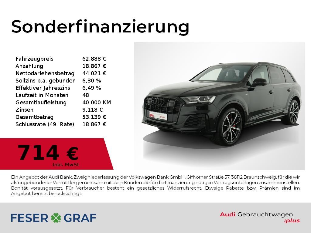 Audi Q7 55 TFSI e S Line Pano,Sitzbel,Leder,B&O,Kamer