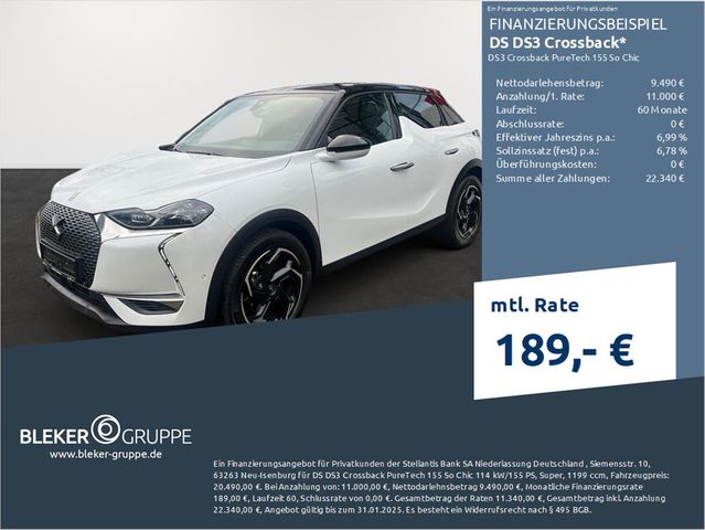 DS Automobiles DS3 Crossback PureTech 155 So Chic