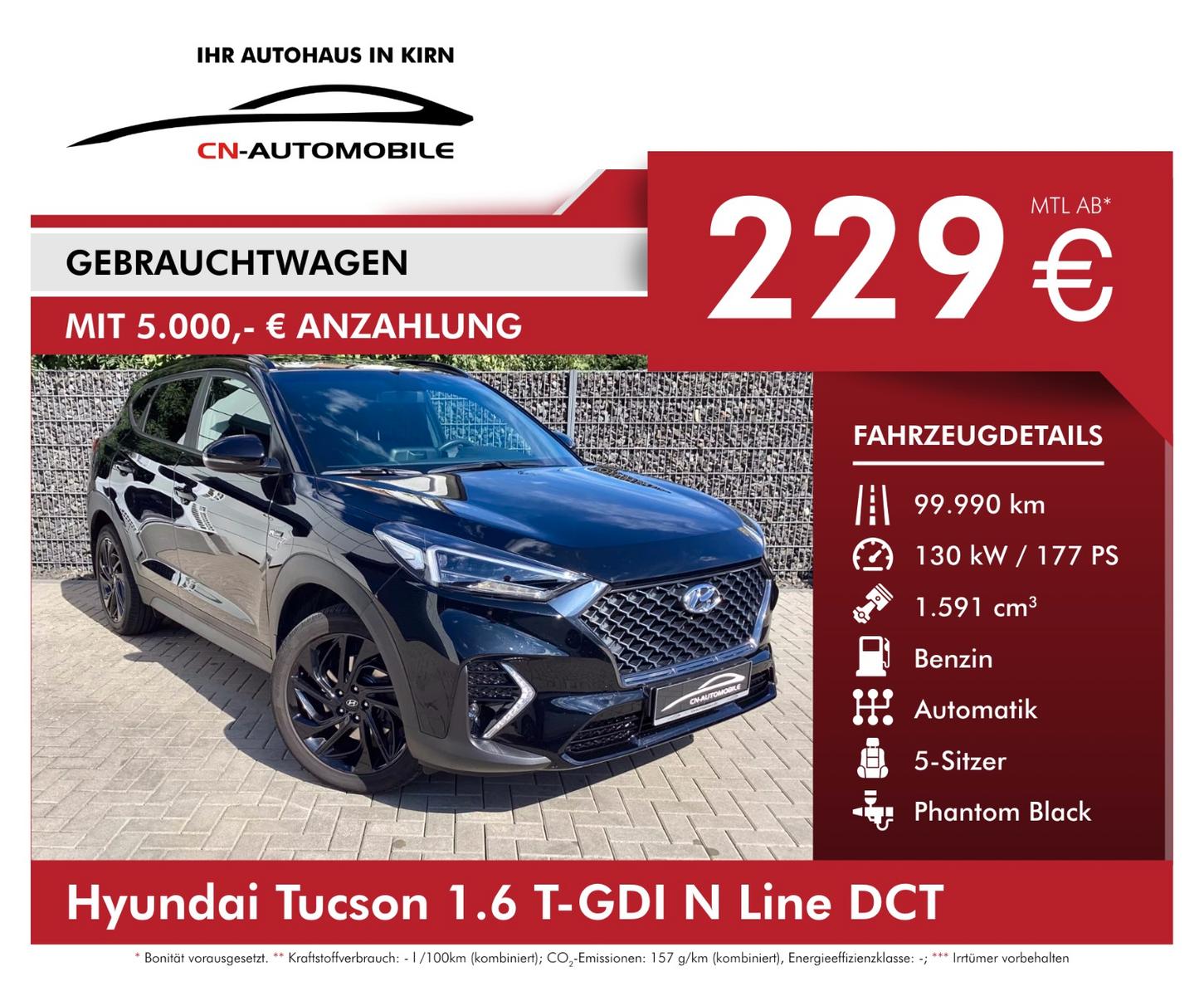 Hyundai Tucson 1.6 T-GDI N Line DCT