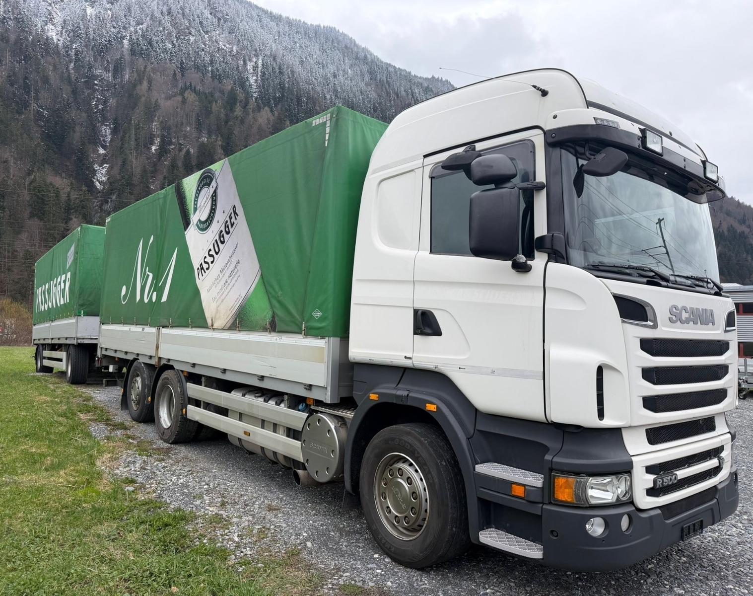 Scania R500 V8, 6x2, E5, LBW, Walde Anhaenger