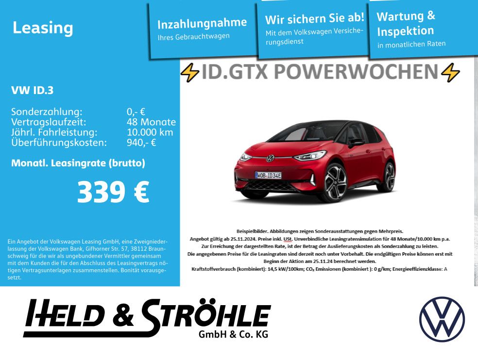 Volkswagen ID.3 GTX -> Powerwochen  <-