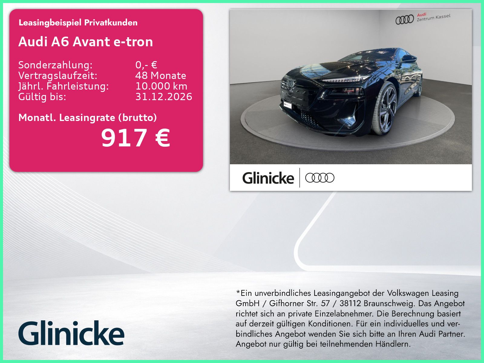 Audi A6 Avant e-tron perform S line Matrix B&O AHK 3D