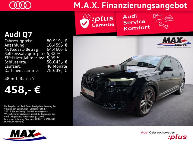Q7 55 TFSI e QUATTRO S-LINE LED+PANO+AHK+HUD+B&O