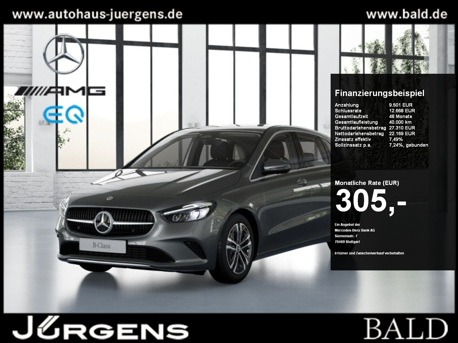 MERCEDES-BENZ B 180 d Progressive+360+Cam+LED+Navi+Totw+Wide