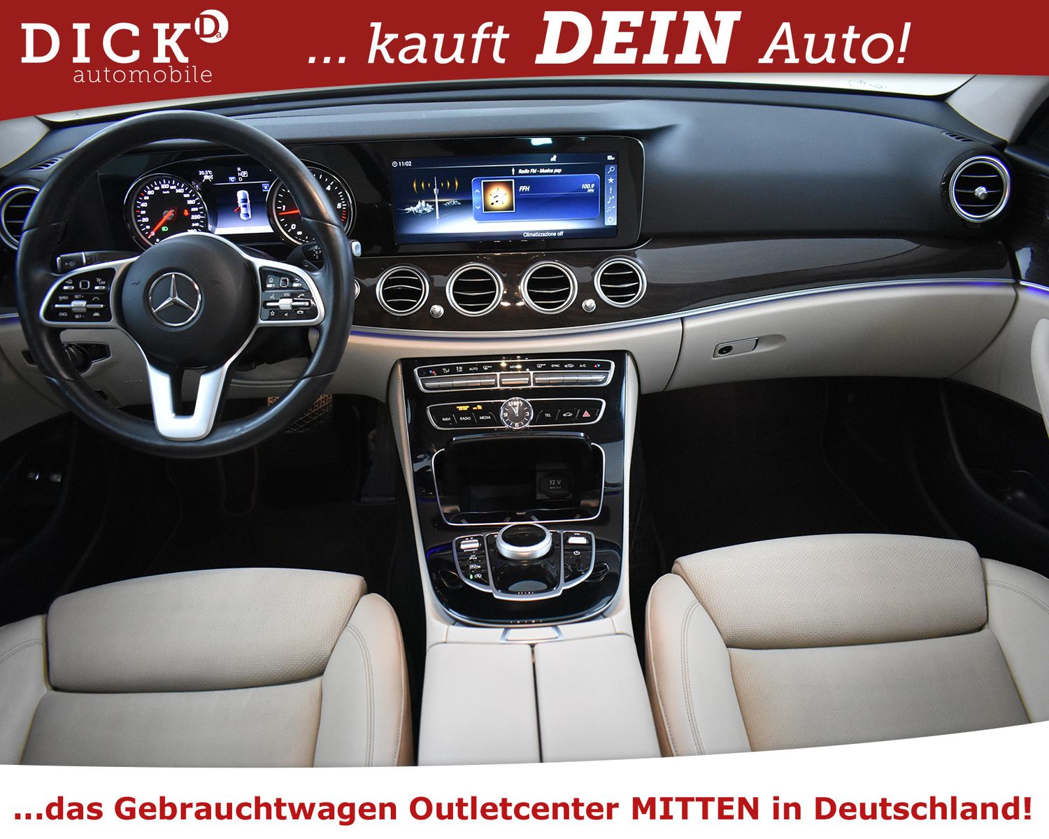 MERCEDES-BENZ E 200d 9G Avant LEDER+NAVI+LED+SHZ+KAMER+ACC+AHK - Image 8