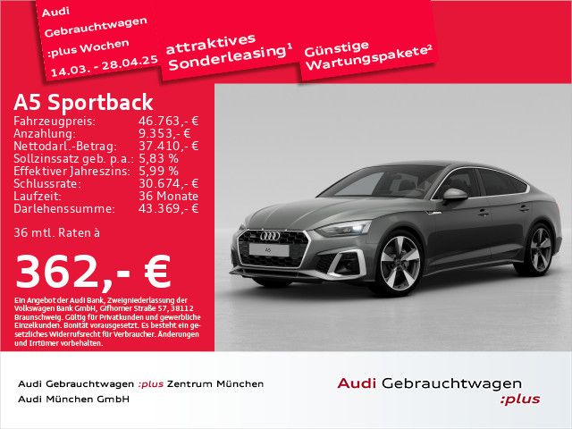 Audi A5 Sportback 40 TDI qu. S tronic S line business