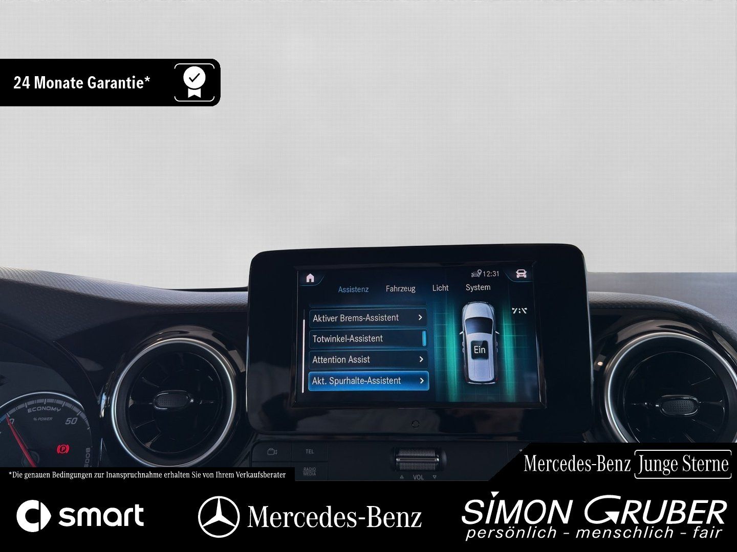 Fahrzeugabbildung Mercedes-Benz EQT 200 Power Ambi Kamera LED AHK AC22/DC75