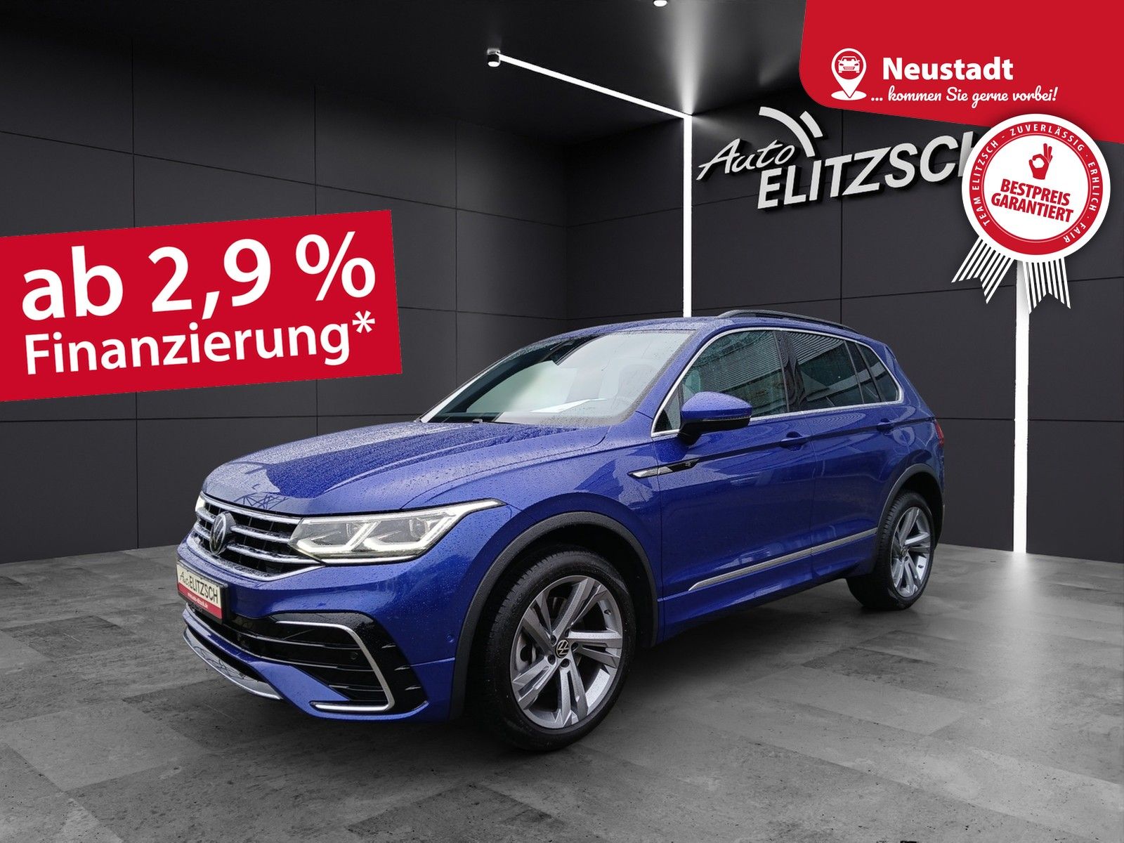 Fahrzeugabbildung Volkswagen Tiguan TDI R-Line DSG 4M Matrix Navi STHZ ACC AH