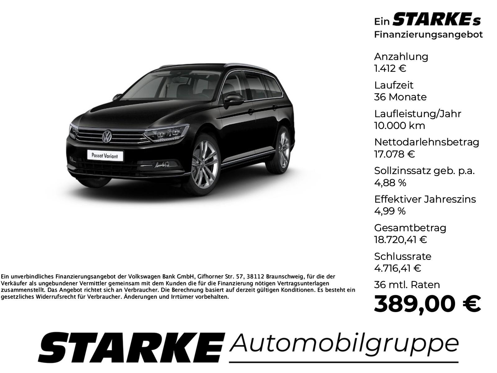 Volkswagen Passat Variant 2.0 TDI DSG Highline LED AHK Navi
