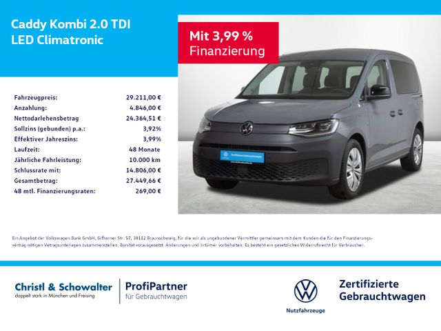 Volkswagen Caddy Kombi 2.0 TDI LED Climatronic