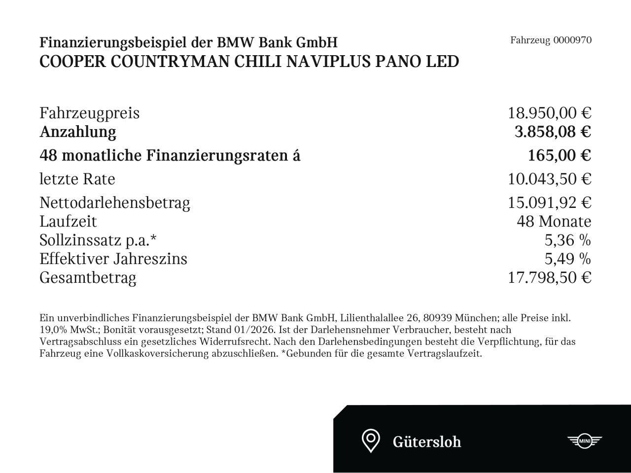 MINI Chili NaviPlus Pano LED Bluetooth Navi Klima