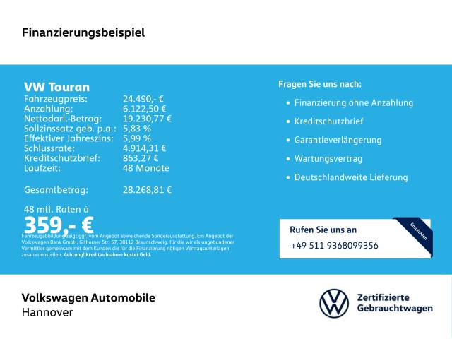 Volkswagen Touran 1.5 TSI DSG Active Navi Pano AHK LED ACC, миниатюра 2