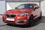 BMW 220 d Cabrio Luxury Line Autom. Leder RFK - mit Diesel-Antrieb: Orange, Cabrio