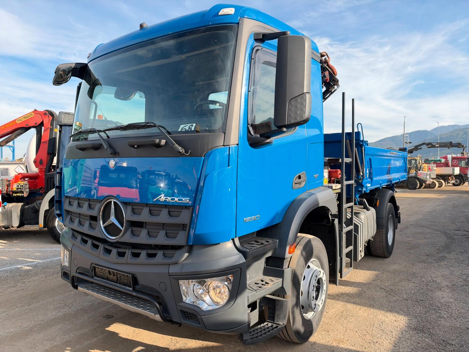 Mercedes-Benz AROCS 1830 4X2 meiller tipper - crane PK12002