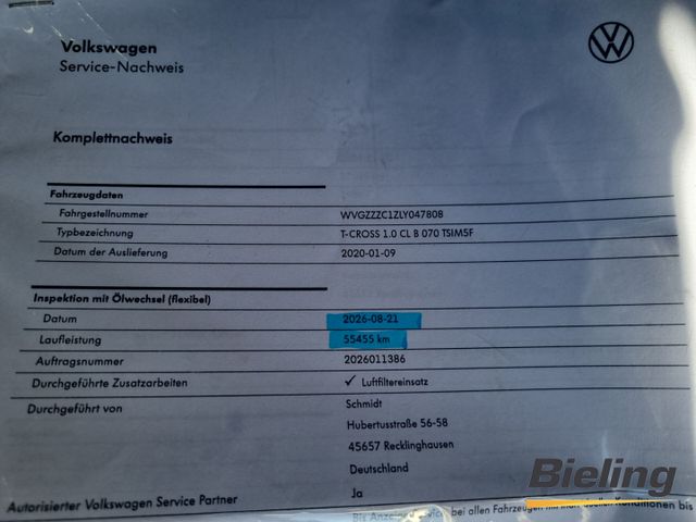 T-Cross TSi 1.0 Life OPF, PDC vo+hi, Sitzheizung