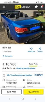 BMW 335i Cabrio - - BMW 335 in Bonn