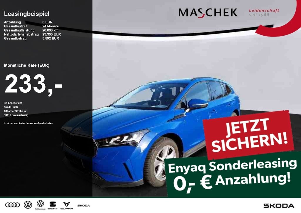 Skoda Enyaq 50 Sonderleasing ohne Anzahlung! Panorama