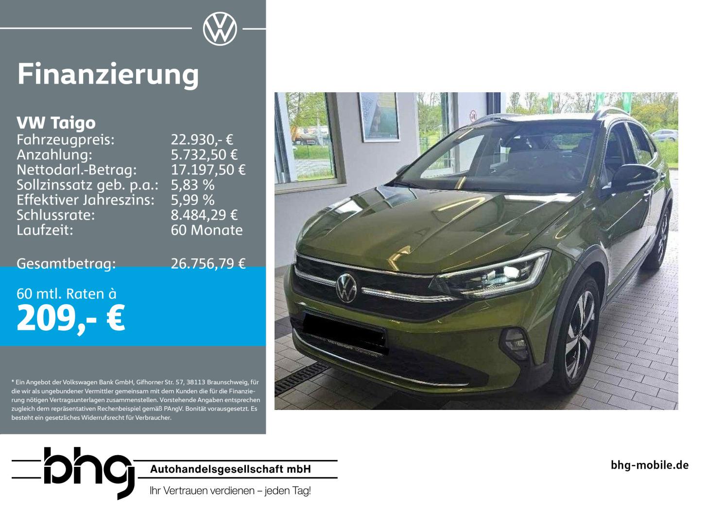 Volkswagen Taigo Style 1,5 TSI OPF  DSG