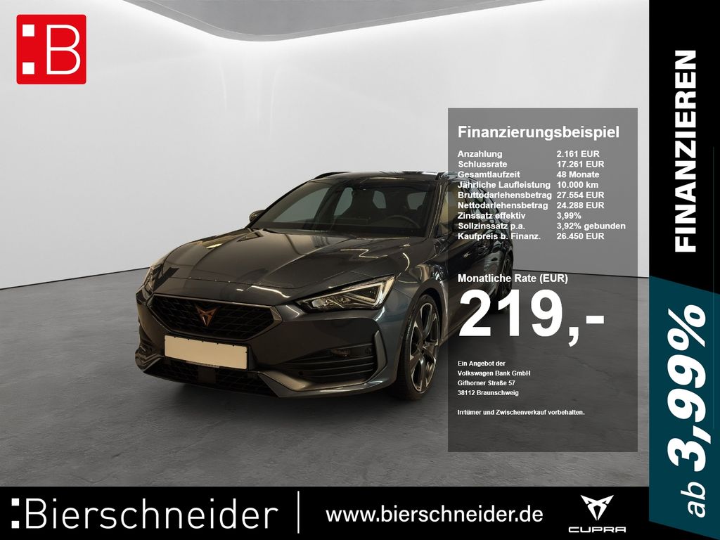 Abbildung Leasingangebot Cupra Leon SP 2.0 TSI DSG VZ LED NAVI ACC PARKASS SHZ