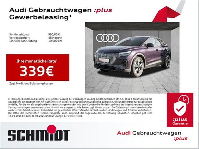 Audi Q4 Sportback e-tron 45 LM20 PDC+ Navi+ AHK Sport